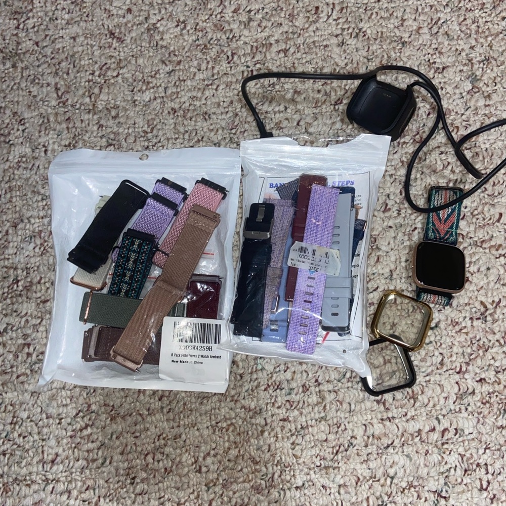 Fitbit Versa 2 with Navy and Copper Accents - Picture 9 of 10
